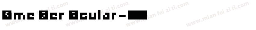 Game Over Regular字体转换